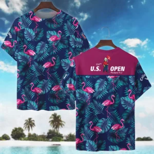 124th U.S. Open Pinehurst Pink Flamingo TropicalCallaway Oversized Hawaiian Shirt All Over Prints Gift Loves