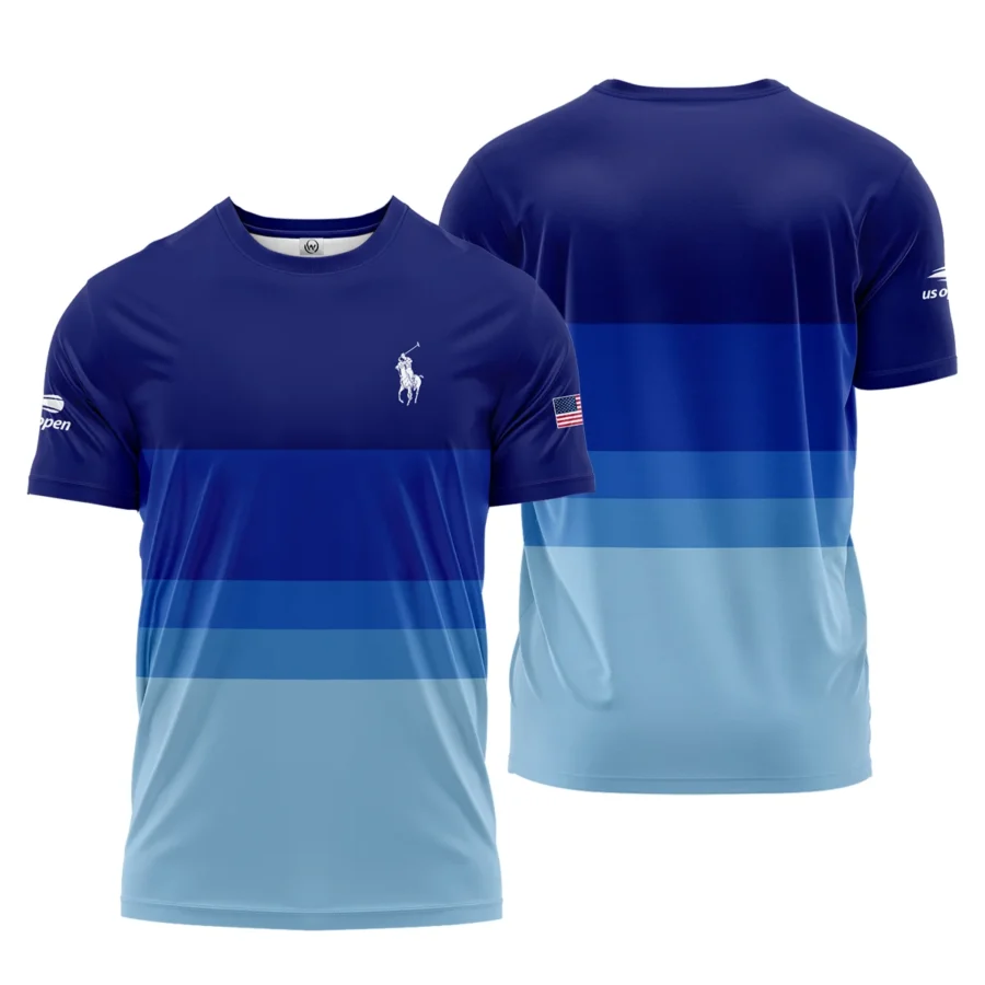 US Open Tennis Blue Gradient Background Ralph Lauren Performance T-Shirt Style Classic