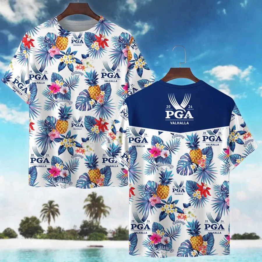 Golf Tropical Pattern 2024 PGA Championship Valhalla Callaway Premium T-Shirt All Over Prints Gift Loves