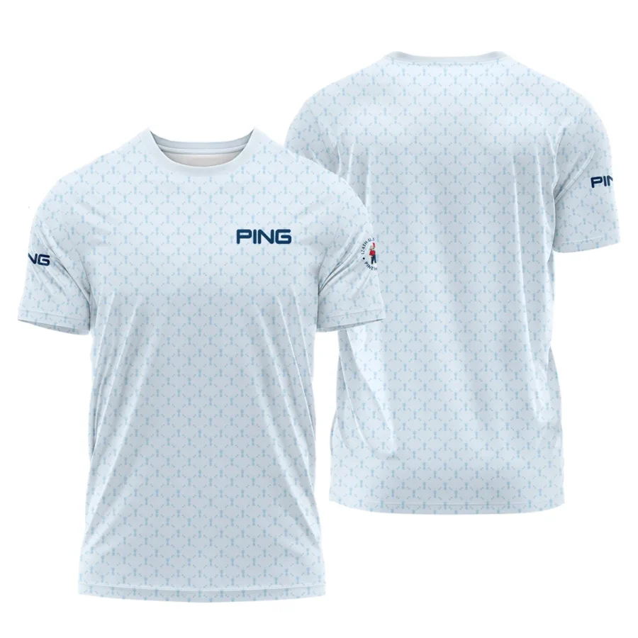 Golf Sport Pattern Blue Sport Uniform 124th U.S. Open Pinehurst Ping Performance T-Shirt Style Classic