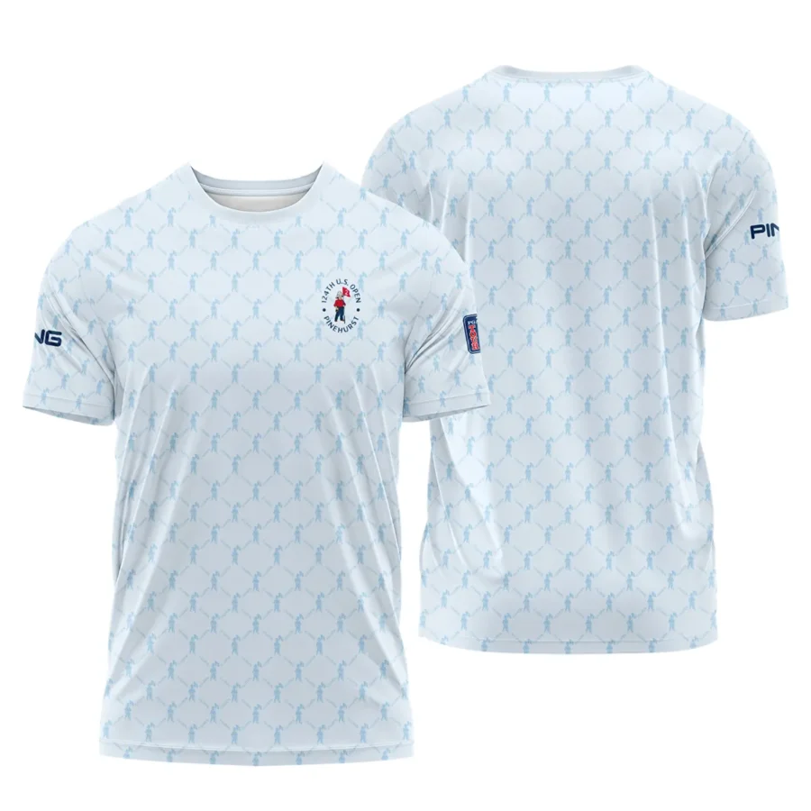 Golf Sport Pattern Light Blue Style 124th U.S. Open Pinehurst Ping Performance T-Shirt Style Classic