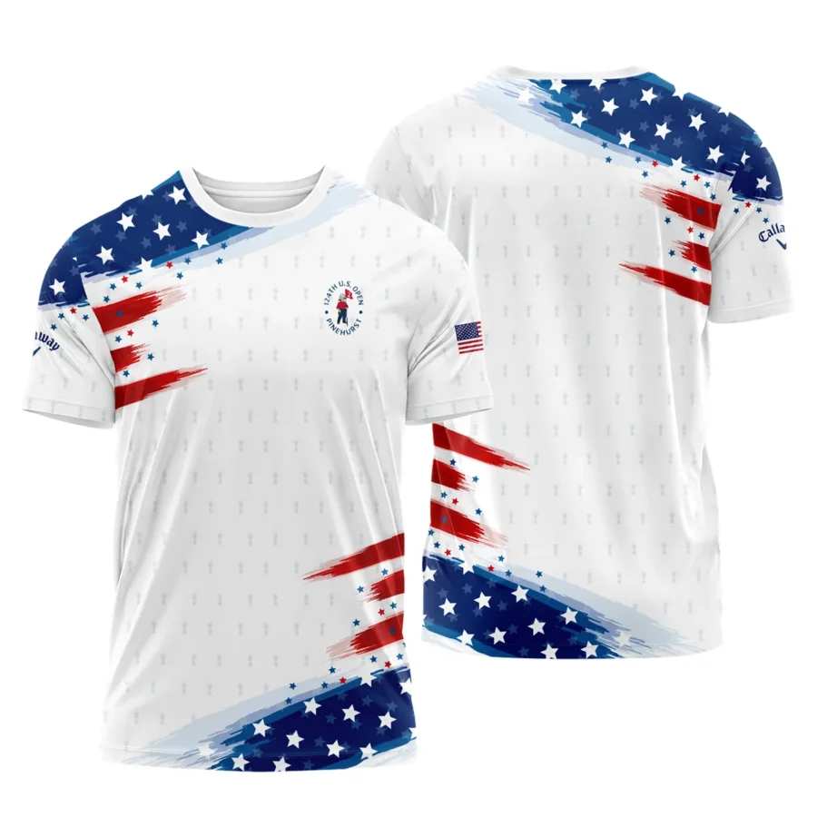 Golf Flag American Sport Love 124th U.S. Open Pinehurst Callaway Performance T-Shirt Style Classic