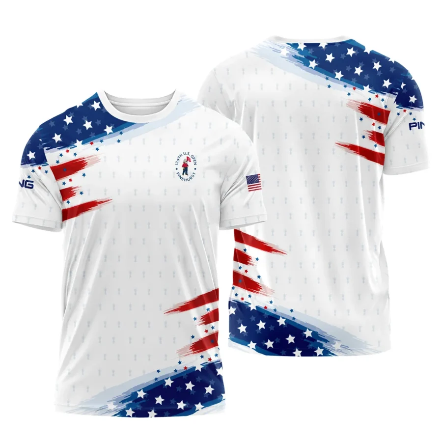 Golf Flag American Sport Love 124th U.S. Open Pinehurst Ping Performance T-Shirt Style Classic