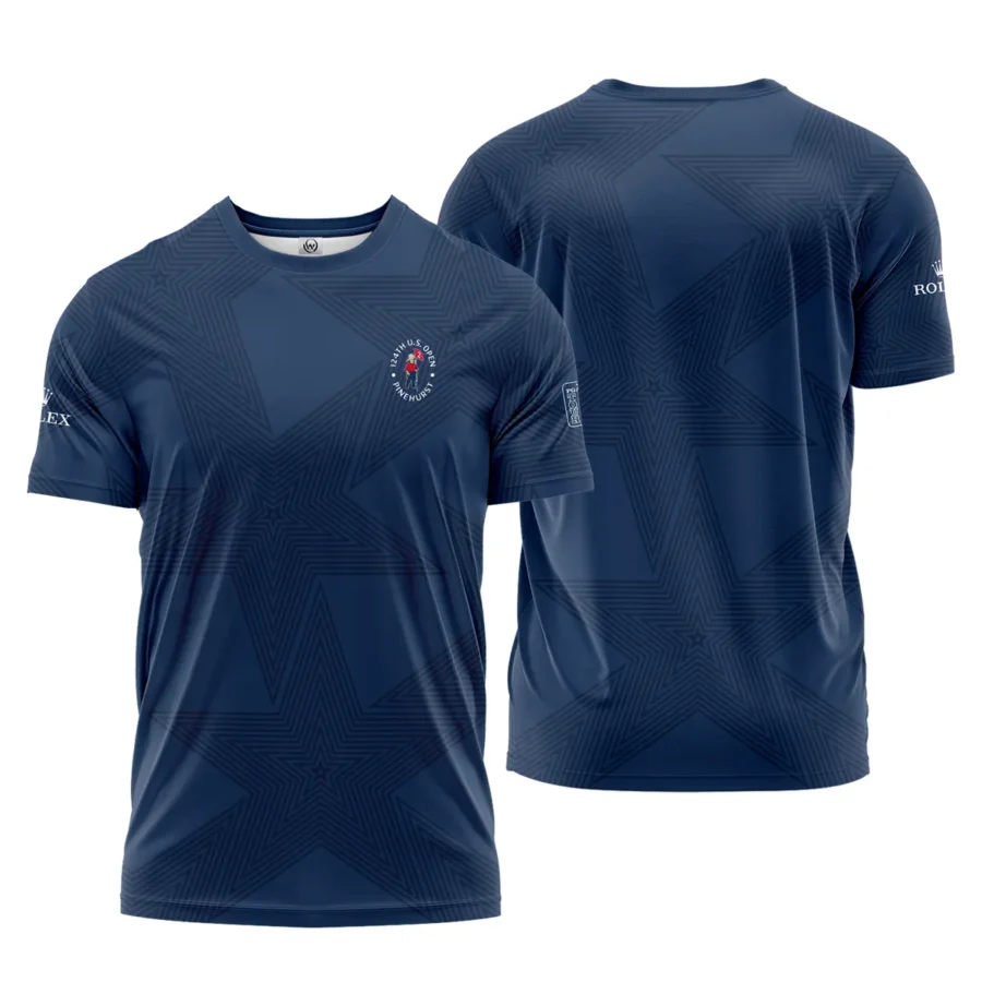 Golf Sport Navy Star 124th U.S. Open Pinehurst Pinehurst Rolex Performance T-Shirt Style Classic