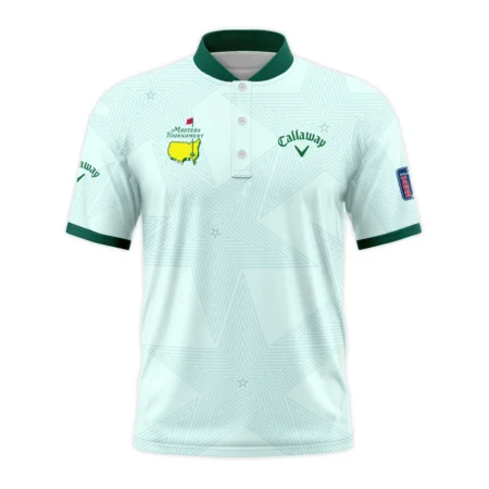 Golf Love Star Light Green Mix Masters Tournament Callaway Style Classic, Short Sleeve Round Neck Polo Shirt