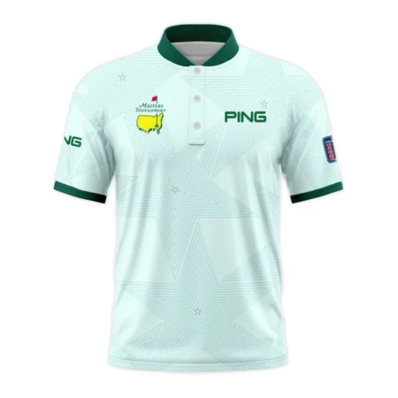Golf Love Star Light Green Mix Masters Tournament Ping Style Classic, Short Sleeve Round Neck Polo Shirt