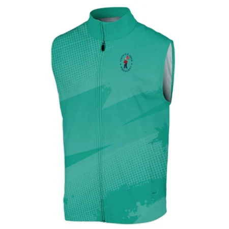 Golf Sport Pattern Green Mix Color 124th U.S. Open Pinehurst Ping Sleeveless Jacket Style Classic