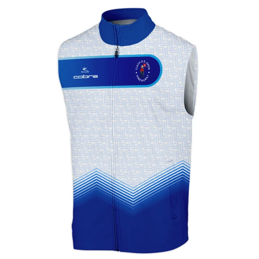 124th U.S. Open Pinehurst Blue Gradient Pattern White  Cobra Golf Sleeveless Jacket Style Classic