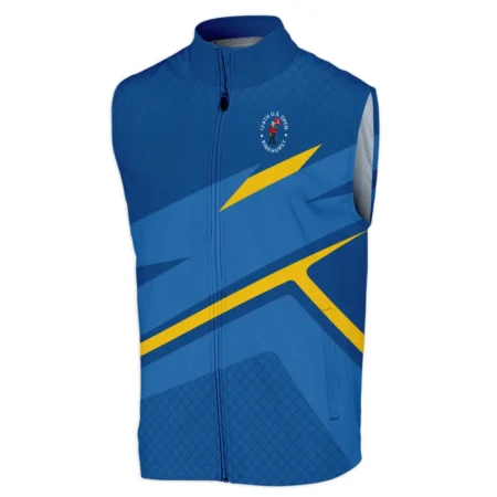 Cobra Golf 124th U.S. Open Pinehurst Blue Yellow Mix Pattern Sleeveless Jacket Style Classic