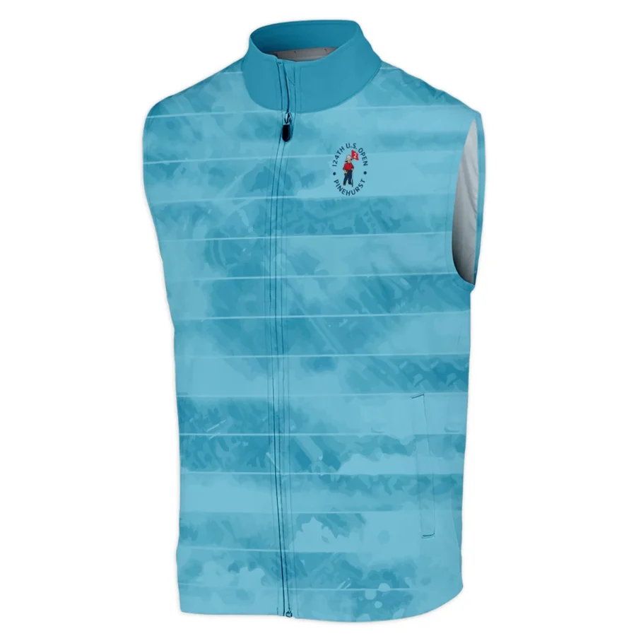 Cobra Golf 124th U.S. Open Pinehurst Blue Abstract Background Line Sleeveless Jacket Style Classic