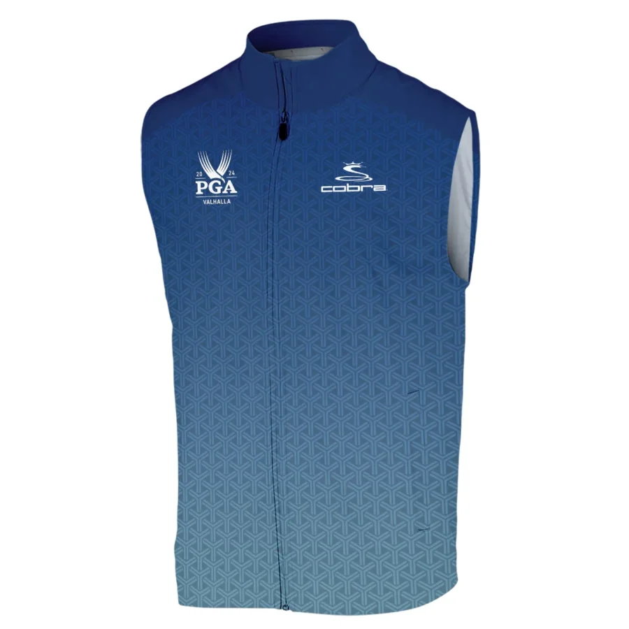 Golf Sport Pattern Blue Sport Uniform 2024 PGA Championship Valhalla Cobra Golf Sleeveless Jacket Style Classic