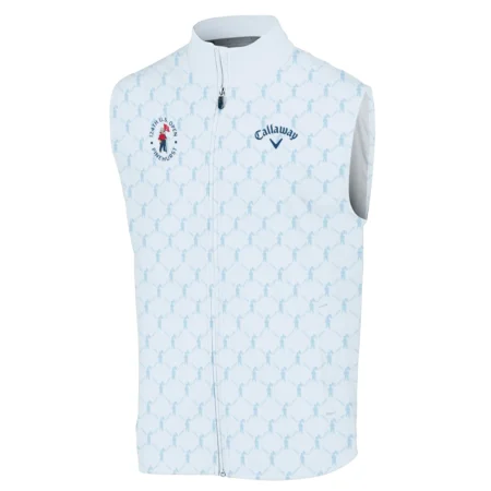 Golf Sport Pattern Light Blue Style 124th U.S. Open Pinehurst Callaway Sleeveless Jacket Style Classic