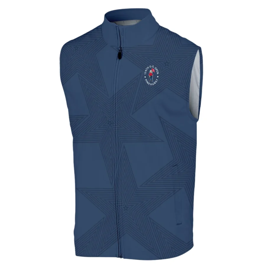 Golf Sport Navy Star 124th U.S. Open Pinehurst Pinehurst Rolex Sleeveless Jacket Style Classic