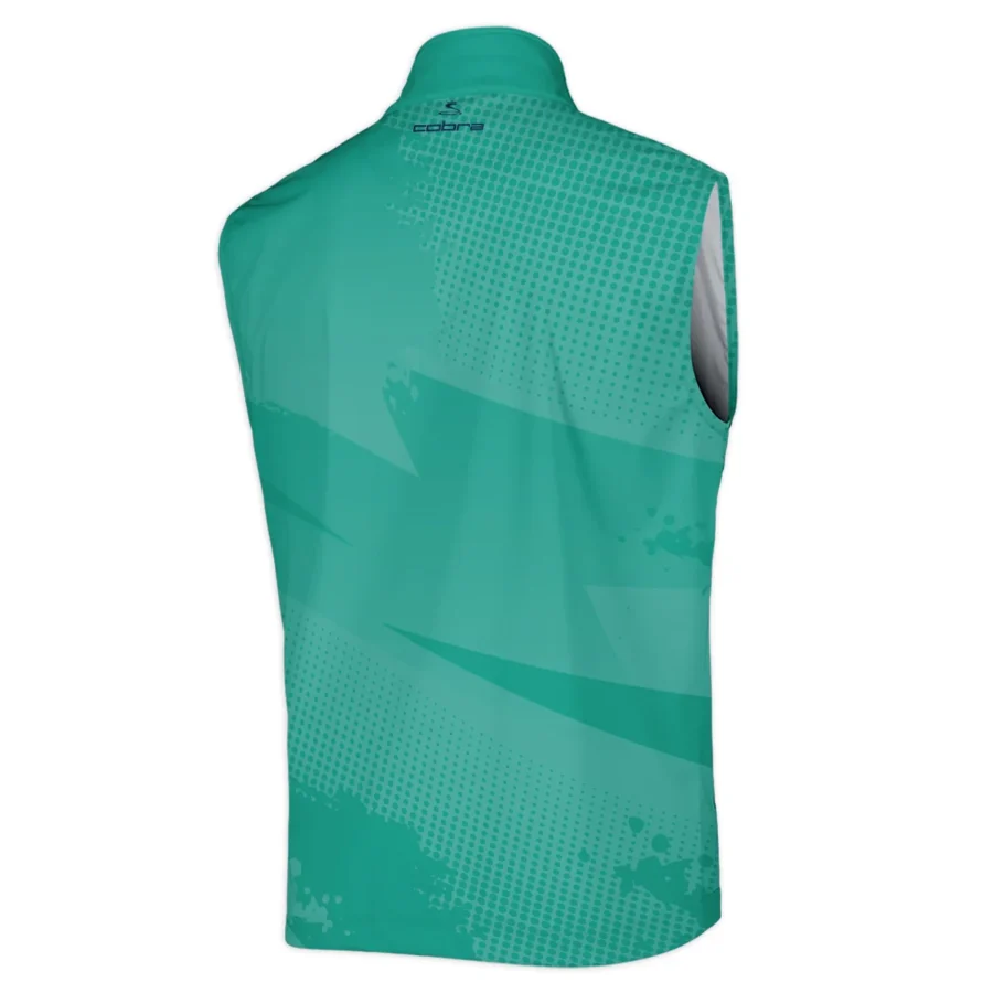 Golf Sport Pattern Green Mix Color 124th U.S. Open Pinehurst Cobra Golf Sleeveless Jacket Style Classic