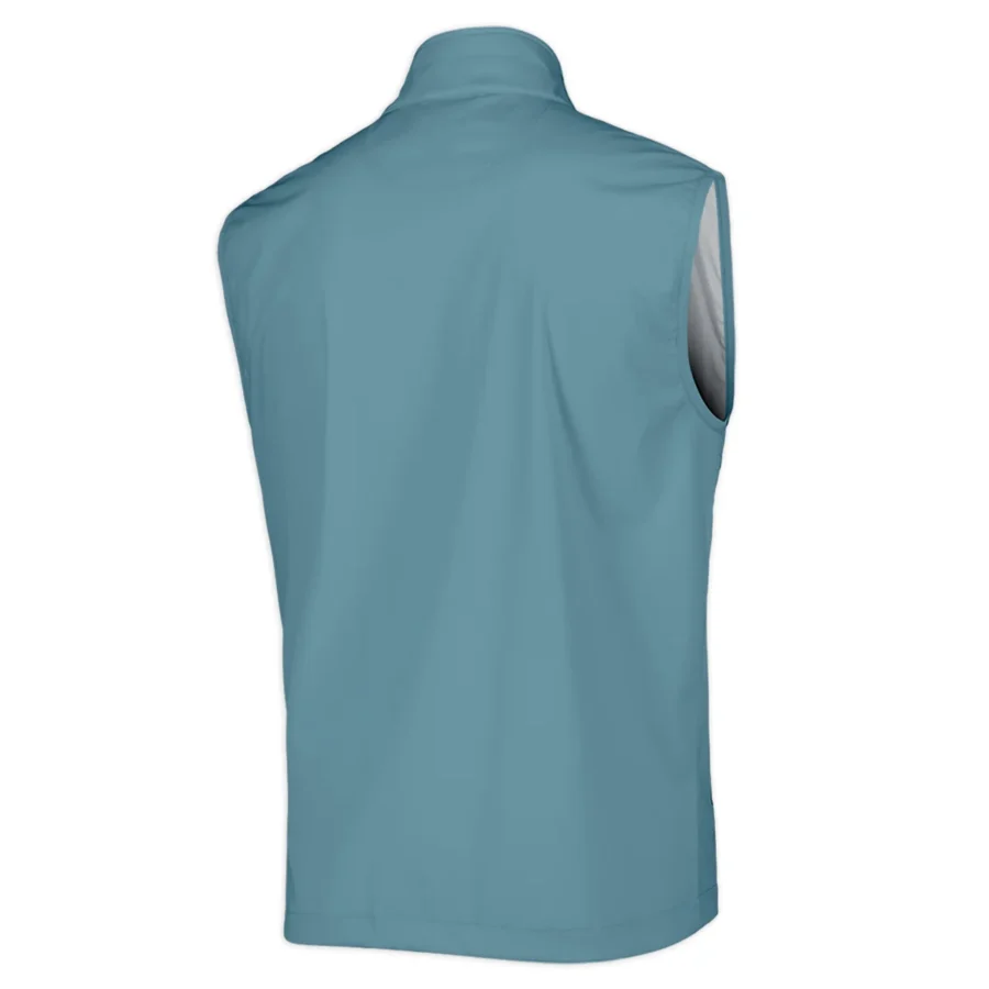 124th U.S. Open Pinehurst Golf Sport Mostly Desaturated Dark Blue Yellow Cobra Golf Sleeveless Jacket Style Classic