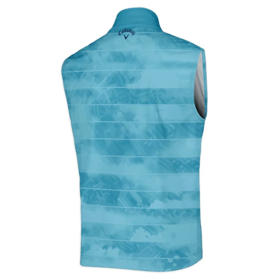 Callaway 124th U.S. Open Pinehurst Blue Abstract Background Line Sleeveless Jacket Style Classic