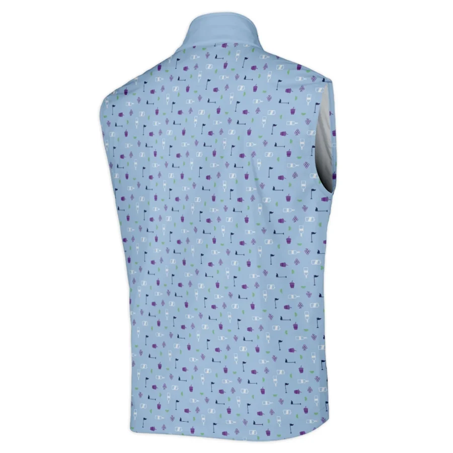 124th U.S. Open Pinehurst Cobra Golf  Golf Icons Pattern Light Blue Sleeveless Jacket Style Classic