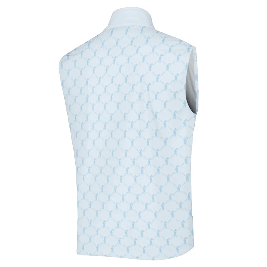 Golf Sport Pattern Light Blue Style 124th U.S. Open Pinehurst Ping Sleeveless Jacket Style Classic