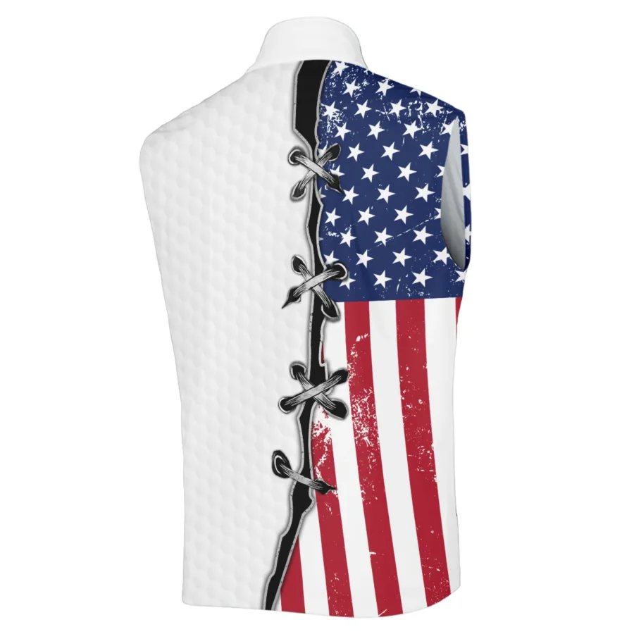 Golf Flag American Pattern Ball 124th U.S. Open Pinehurst Pinehurst Rolex Sleeveless Jacket Style Classic