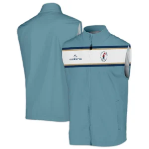 124th U.S. Open Pinehurst Golf Sport Mostly Desaturated Dark Blue Yellow Cobra Golf Quarter-Zip Jacket Style Classic