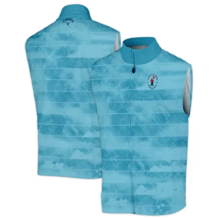 Callaway 124th U.S. Open Pinehurst Blue Abstract Background Line Sleeveless Jacket Style Classic