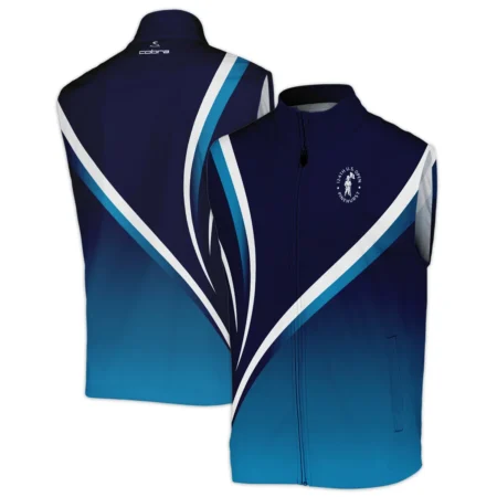 Cobra Golf 124th U.S. Open Pinehurst Dark Blue Gradient Abstract White Background  Sleeveless Jacket Style Classic