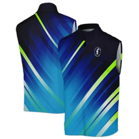 Callaway 124th U.S. Open Pinehurst Green Dark Blue Gradient Abstract Yellow Sleeveless Jacket Style Classic