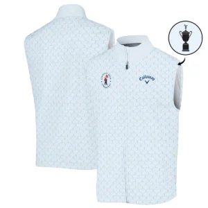 Golf Sport Pattern Blue Sport Uniform 124th U.S. Open Pinehurst Callaway Quarter-Zip Jacket Style Classic