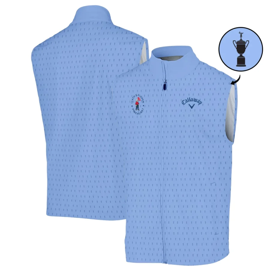 Golf Pattern Cup Blue 124th U.S. Open Pinehurst Pinehurst Callaway Sleeveless Jacket Style Classic