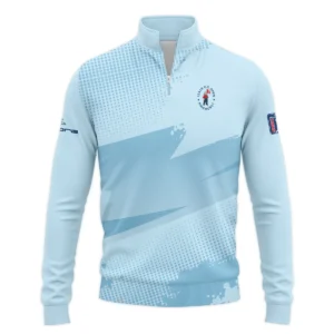 124th U.S. Open Pinehurst Cobra Golf  Light Blue Backgound Zipper Hoodie Shirt Style Classic