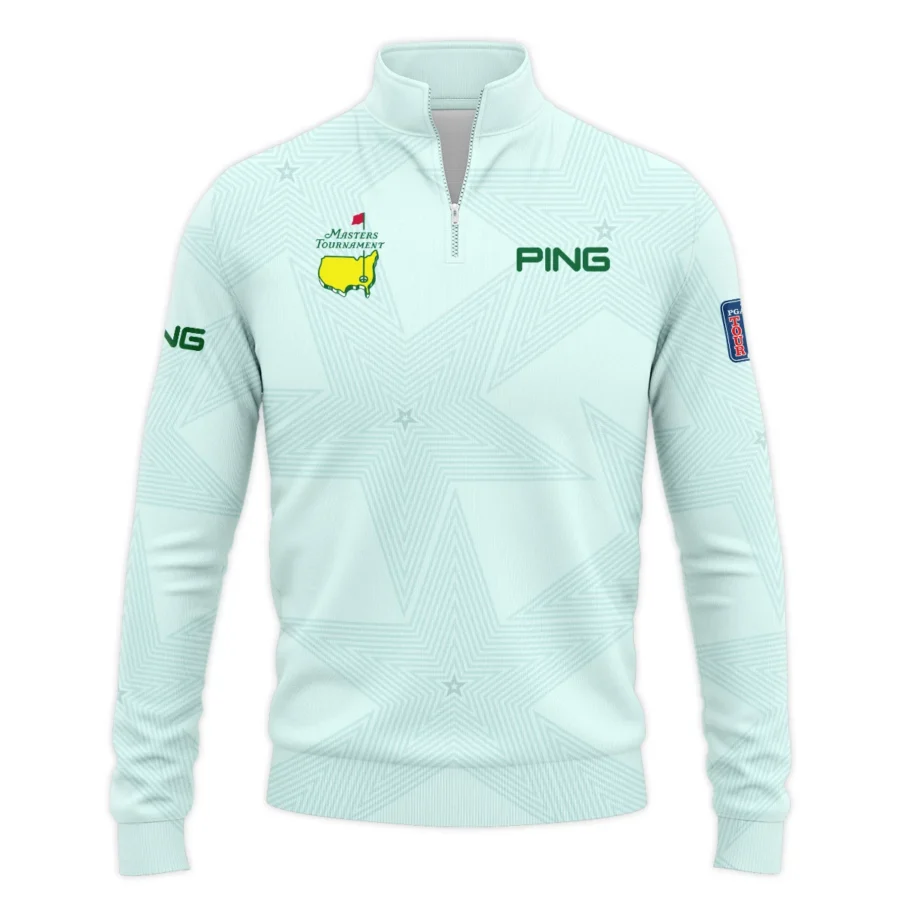 Golf Love Star Light Green Mix Masters Tournament Ping Quarter-Zip Jacket Style Classic