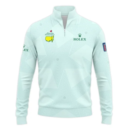 Golf Love Star Light Green Mix Masters Tournament Rolex Quarter-Zip Jacket Style Classic