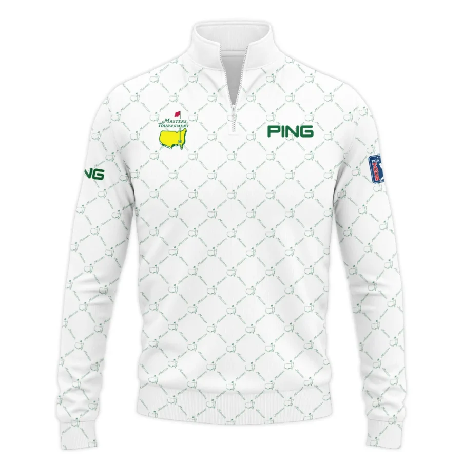 Golf Sport Pattern Color White Mix Masters Tournament Ping Quarter-Zip Jacket Style Classic