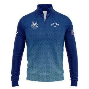 Golf Sport Pattern Blue Sport Uniform 2024 PGA Championship Valhalla Callaway Zipper Hoodie Shirt Style Classic