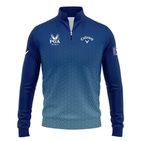 Golf Sport Pattern Blue Sport Uniform 2024 PGA Championship Valhalla Callaway Quarter-Zip Jacket Style Classic