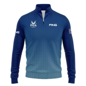 Golf Sport Pattern Blue Sport Uniform 2024 PGA Championship Valhalla Ping Zipper Hoodie Shirt Style Classic