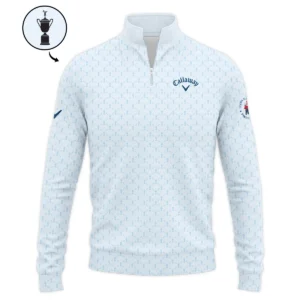 Golf Sport Pattern Blue Sport Uniform 124th U.S. Open Pinehurst Callaway Zipper Hoodie Shirt Style Classic