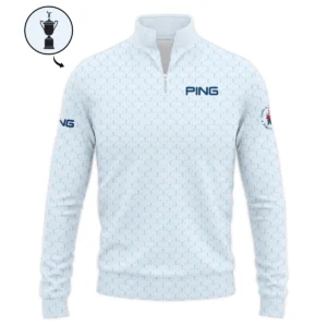 Golf Sport Pattern Blue Sport Uniform 124th U.S. Open Pinehurst Ping Zipper Hoodie Shirt Style Classic