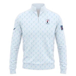 Golf Sport Pattern Light Blue Style 124th U.S. Open Pinehurst Callaway Zipper Hoodie Shirt Style Classic