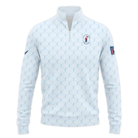 Golf Sport Pattern Light Blue Style 124th U.S. Open Pinehurst Callaway Quarter-Zip Jacket Style Classic