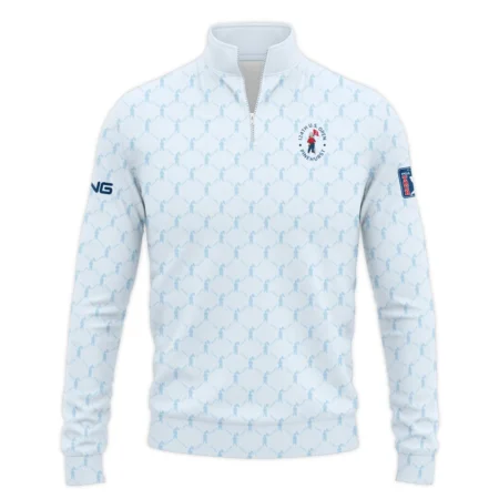 Golf Sport Pattern Light Blue Style 124th U.S. Open Pinehurst Ping Quarter-Zip Jacket Style Classic