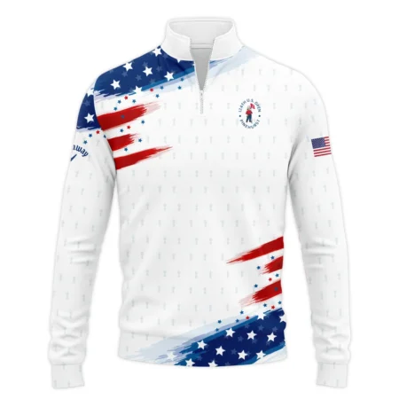 Golf Flag American Sport Love 124th U.S. Open Pinehurst Callaway Quarter-Zip Jacket Style Classic