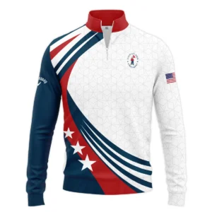 Golf Sport Blue Mix 124th U.S. Open Pinehurst Pinehurst Callaway Zipper Hoodie Shirt Style Classic