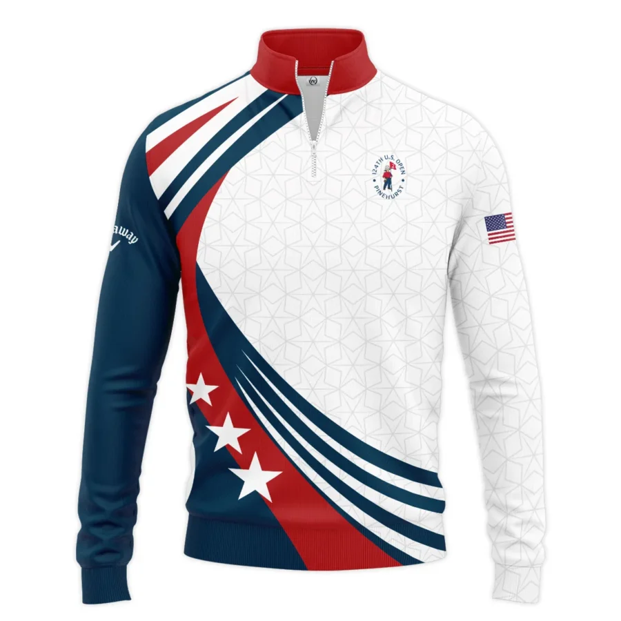 Golf Sport Blue Mix 124th U.S. Open Pinehurst Pinehurst Callaway Quarter-Zip Jacket Style Classic