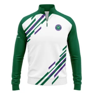 Tennis Love Green Mix Wimbledon Championships Champions Ralph Lauren Performance Quarter-Zip Polo Shirt