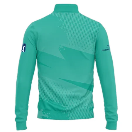 Golf Sport Pattern Green Mix Color 124th U.S. Open Pinehurst Cobra Golf Quarter-Zip Jacket Style Classic