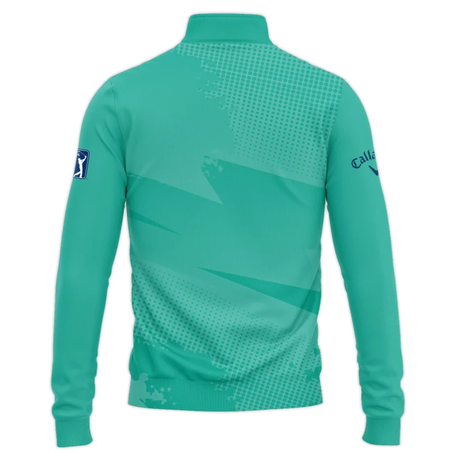 Golf Sport Pattern Green Mix Color 124th U.S. Open Pinehurst Callaway Quarter-Zip Jacket Style Classic