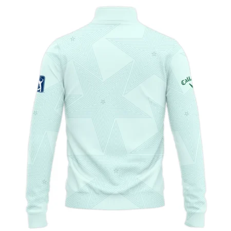 Golf Love Star Light Green Mix Masters Tournament Callaway Quarter-Zip Jacket Style Classic