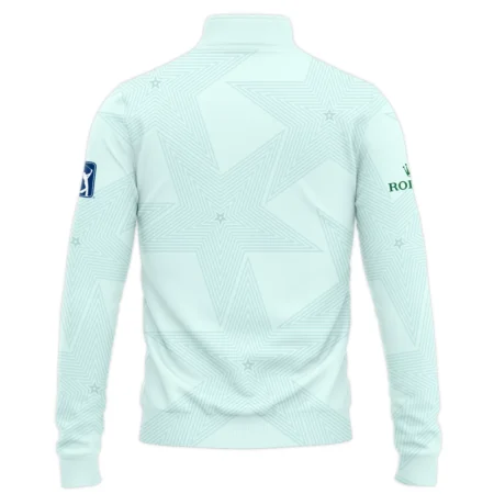 Golf Love Star Light Green Mix Masters Tournament Rolex Quarter-Zip Jacket Style Classic