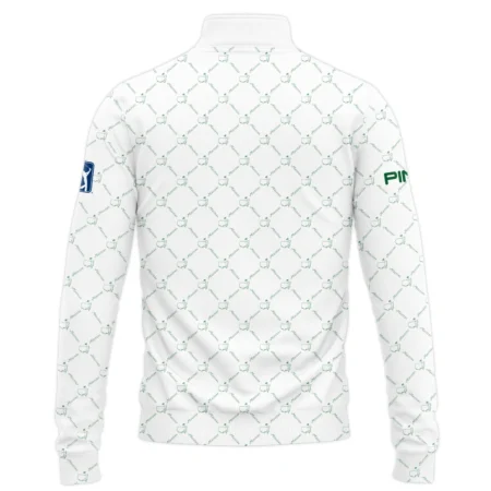 Golf Sport Pattern Color White Mix Masters Tournament Ping Quarter-Zip Jacket Style Classic